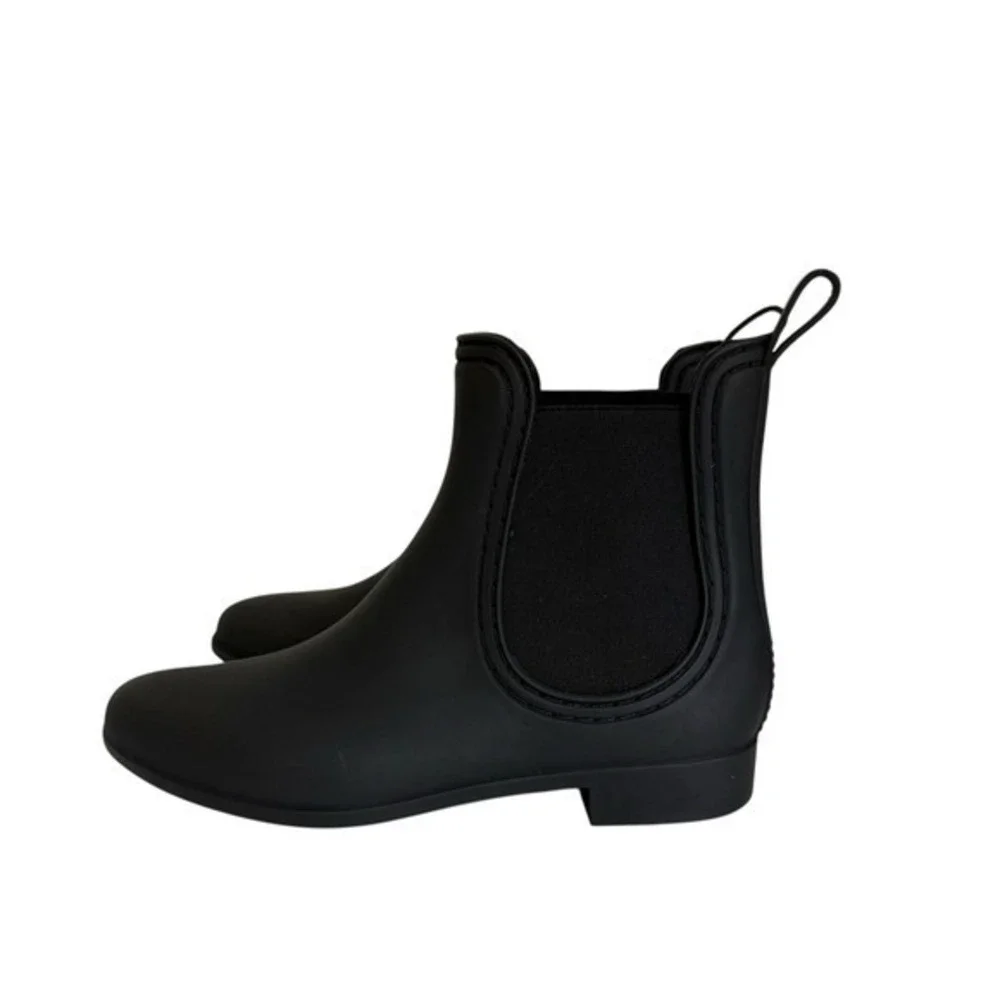 Jeffrey Campbell PLAY Forecast 2 Matte Black Chelsea Rainboots Size 8 Waterproof